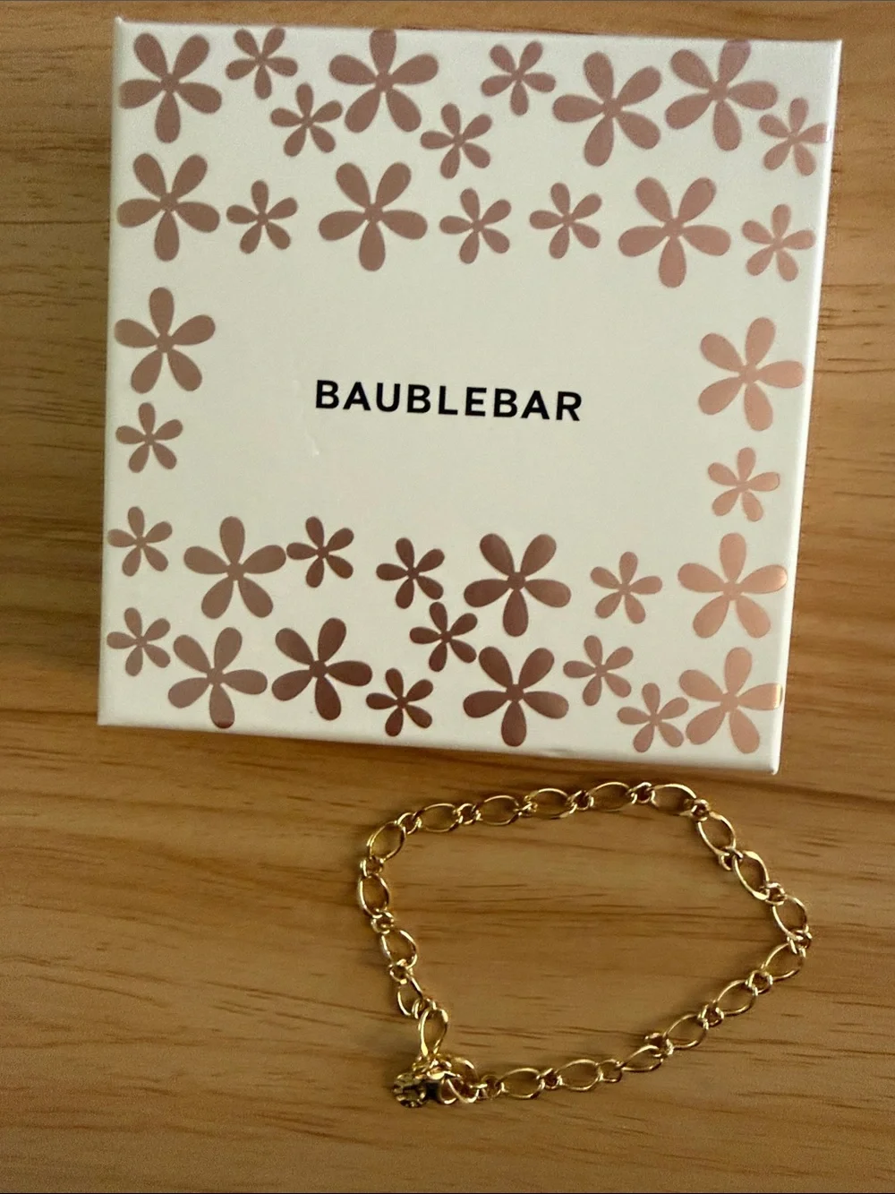 BaubleBar Gold Link Chain Bracelet